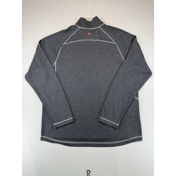 Tommy Bahama OSU Cowboys Quarter Zip Pullover Gray Large 1/4 Zip Embroidered - Picture 4 of 9